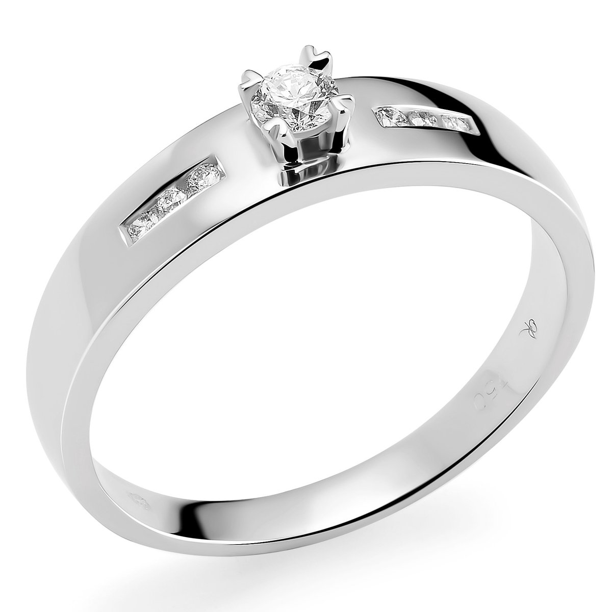 Orphelia RD-3379/52 - Ring - 18 Karaat Witgoud / Diamant 0.13 ct