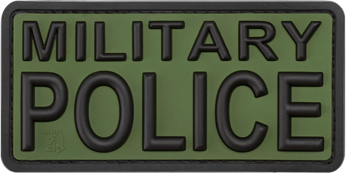 Rubberen badge JTG Military Police