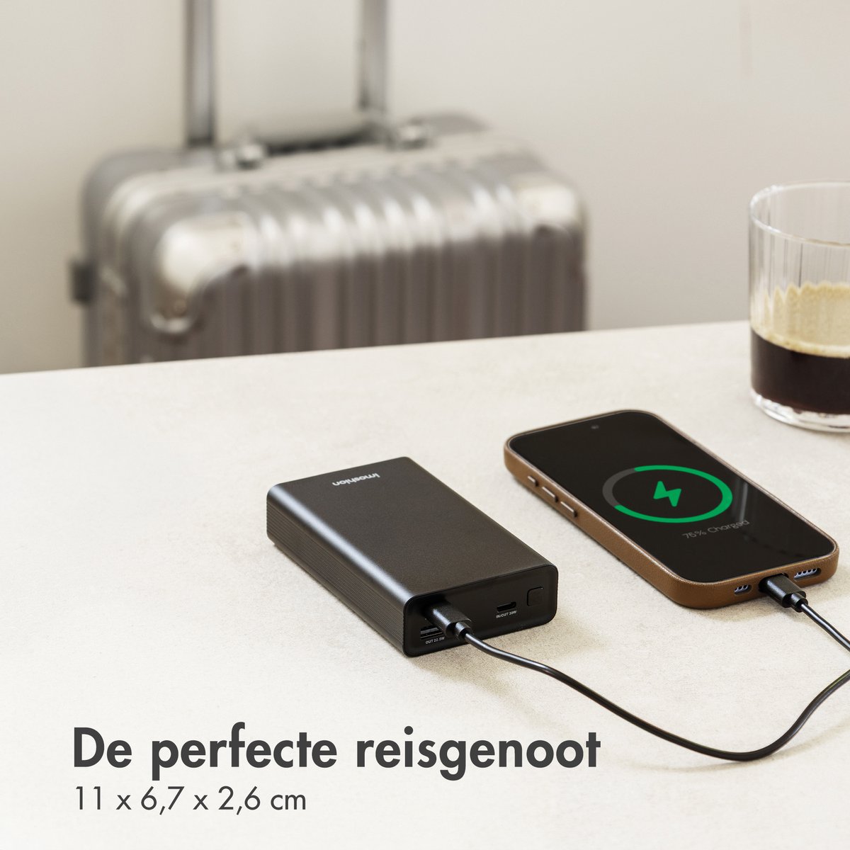 imoshion® Powerbank 20000 mAh - 30W Ultra Snellader - 4x Smartphone Opladen - USB C / USB A - Powerbanks - Universeel - Quick Charge 3.0 en Power Delivery — cadeau in Telefoon & Tablet - foto 5