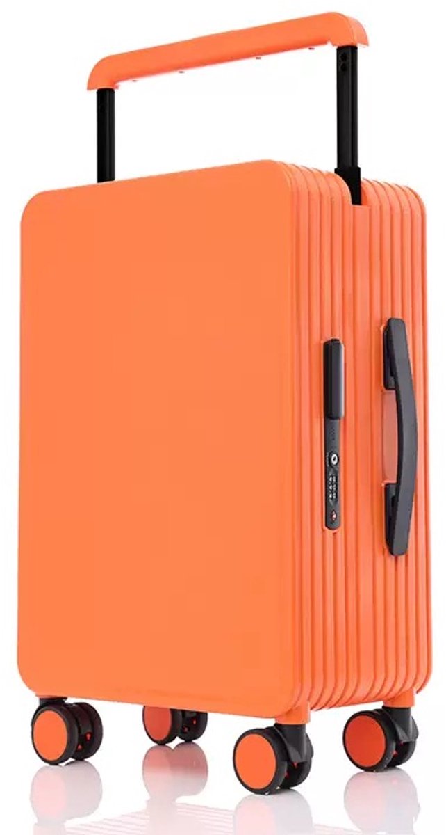 Handbagage Koffer - Reiskoffer - 20 inch - 35x55x23 cm – Lichtgewicht - TSA-slot - 360° Wielen - Inclusief Beschermhoes - Oranje