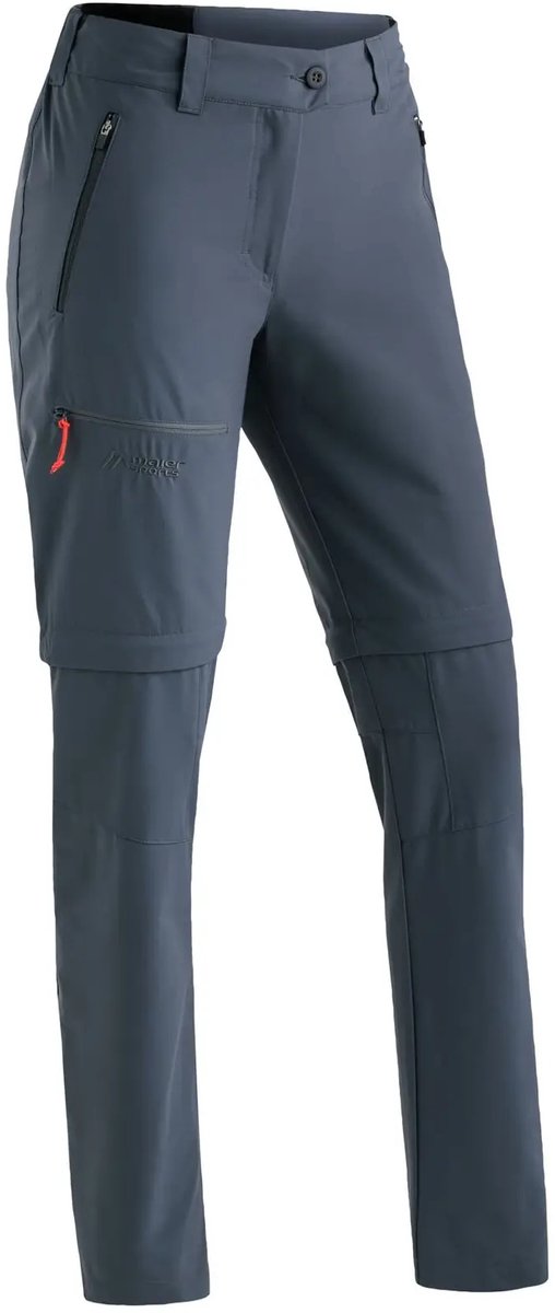 Vrouwen wandelbroek met ritssluiting Maier Sports Nata 2 Blauwe Schaduw