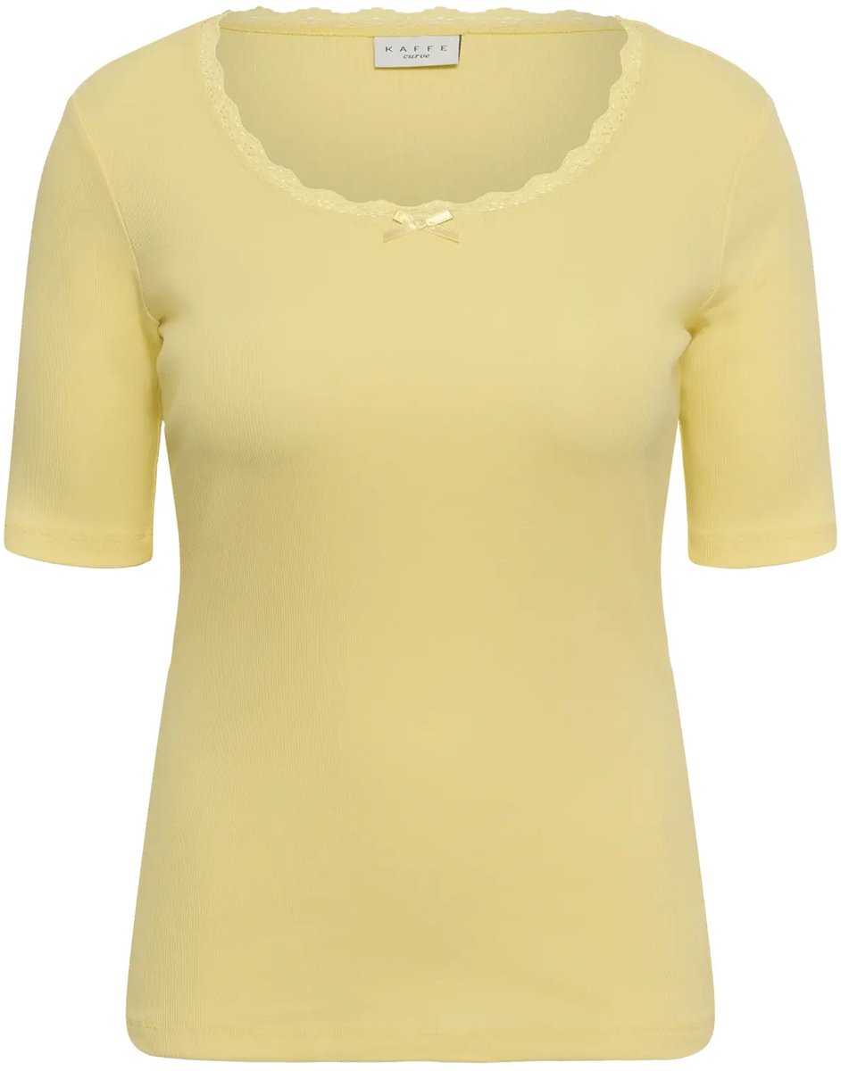 T-shirt dames KAFFE Curve KCbritt