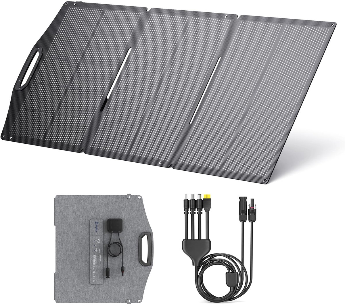 Solidchoice - 150W Vouwbare Zonnepaneel met IP68 Waterdichtheid voor Camping