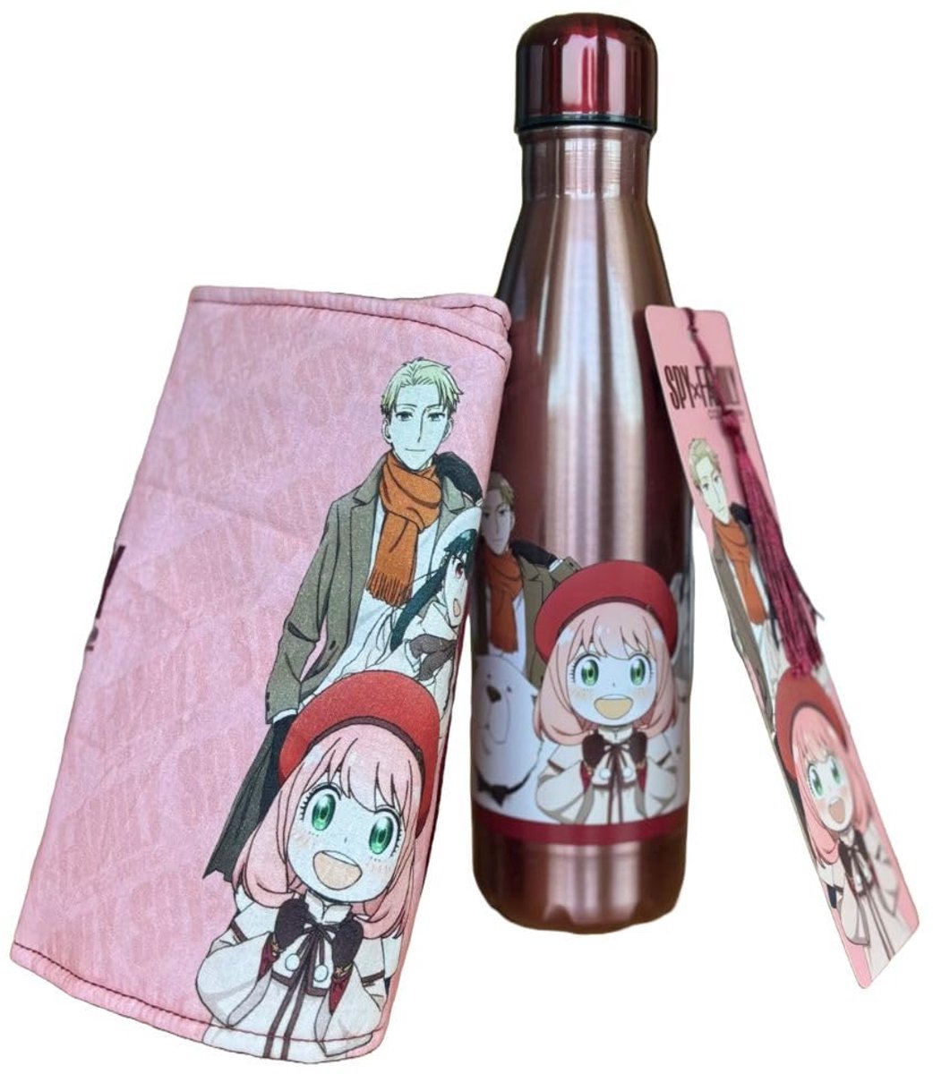 Homadict Spy x Family thermosfles + Manga-bescherming, decoratieve doos in manga-stijl, officiële licentie - ShopVlot