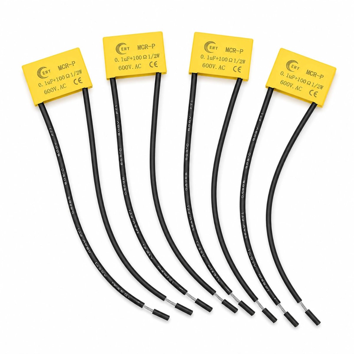 Elzusha - Set van 4 Condensatoren 0,1μF 100Ω voor Elektromagnetische Storingen