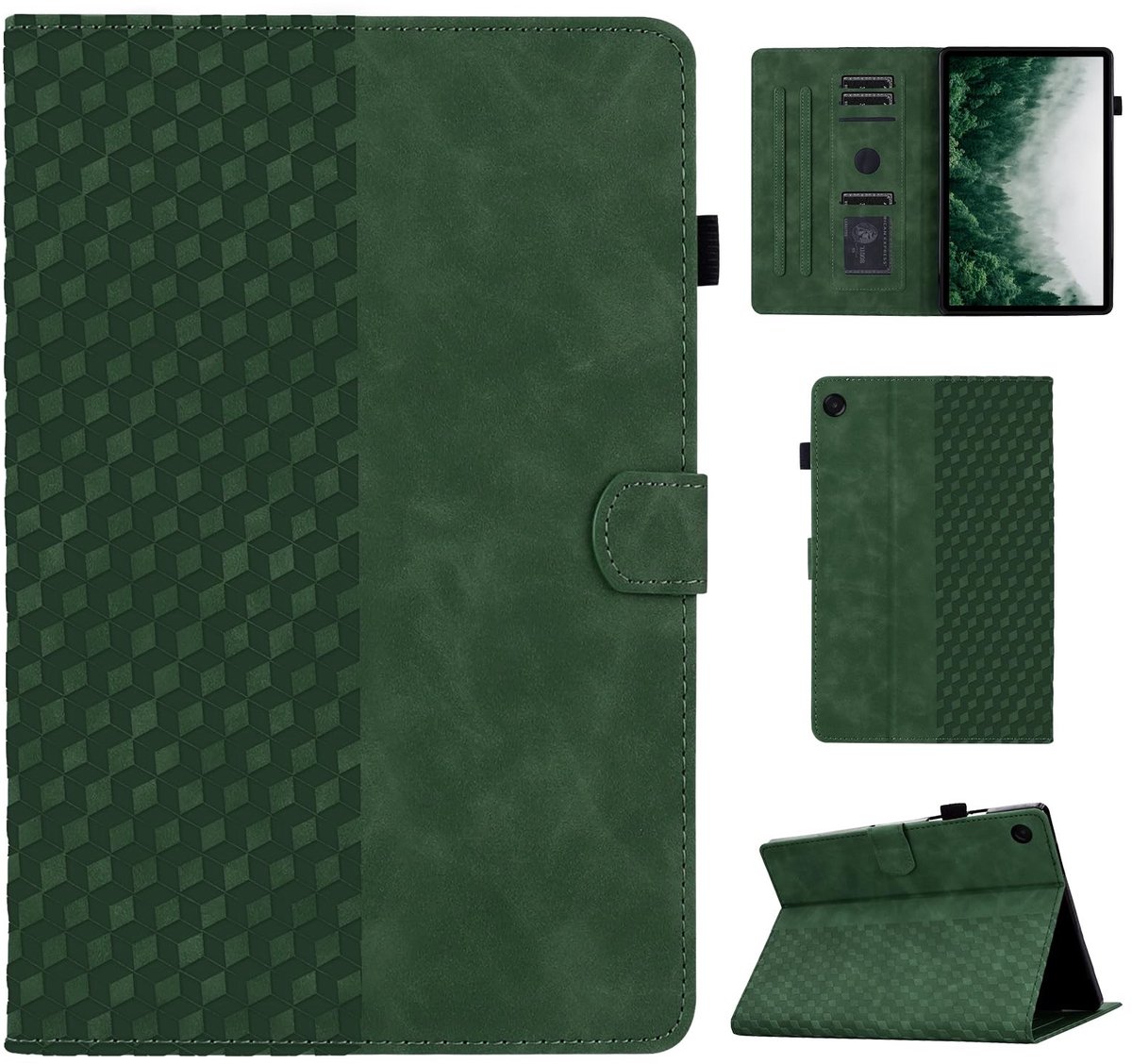 Elzusha - PU Lederen Beschermcase voor Samsung Galaxy Tab A11/A9 8.7 Inch met Magnetische Sluiting