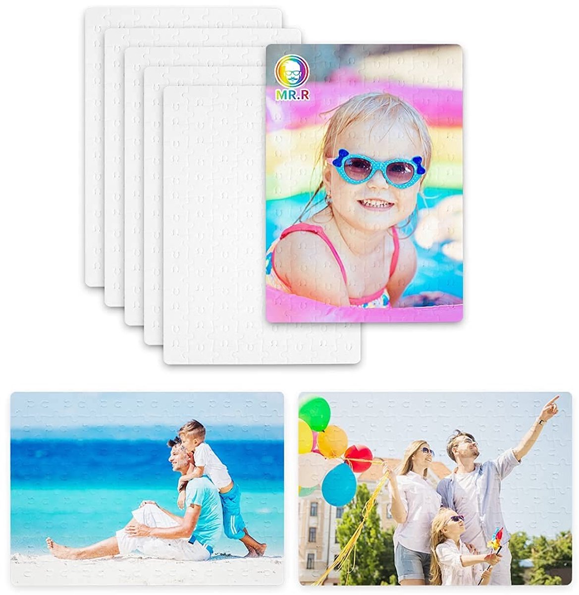 Elzusha - Set van 6 Sublimatie Puzzels 120 Stuk A4