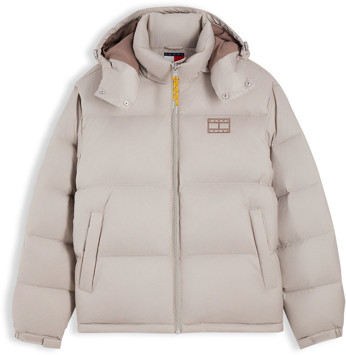 Tommy Jeans Jas Tjm Alaska Down Puff Dm0dm22036 Limestone Dust Mannen Beige