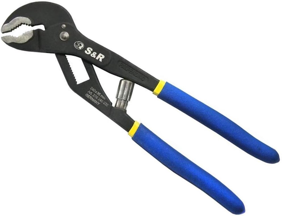 Automatische Waterpomptang - Geen Kleur - 300 x 40 mm - CR-V Staal met Dubbel Gecoate Handgrepen - Voor Professioneel Gebruik