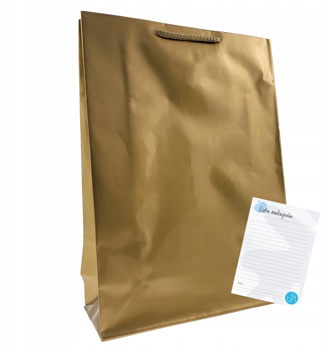Gouden Gelamineerde Papieren Zakken 24x9x32cm - 100 Stuks
