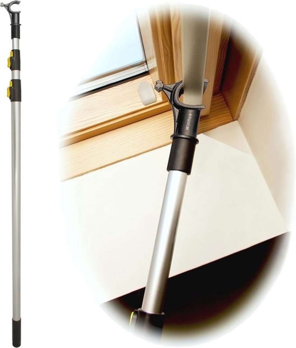 Telescopische Stok voor Velux Dakramen en Jaloezieën 3m Zilver