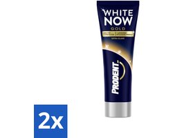 2 x Signal - White Now - Goud - Tandpasta - Langdurig Wit - Extra Glans - 50 ml - Witte Tanden - Tandpasta - Glans - Verkleuring - Signal