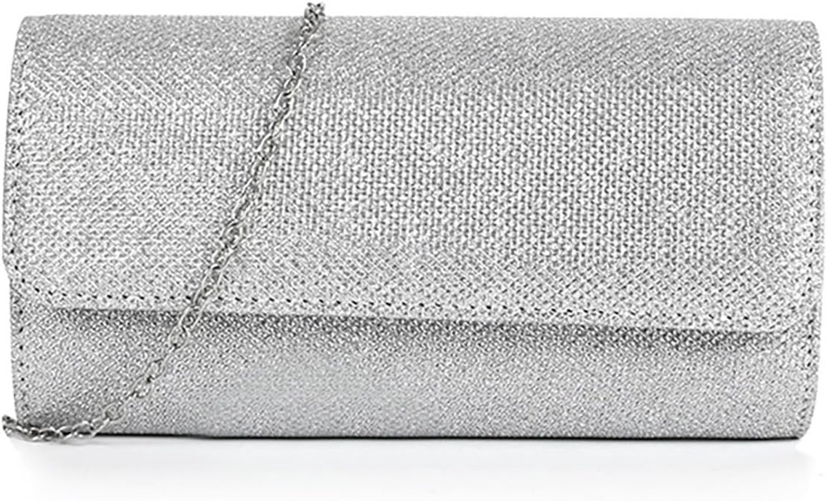 Elegante Glitter Clutch met Afneembare Schouderband voor Bruiloft, Prom en Feestjes