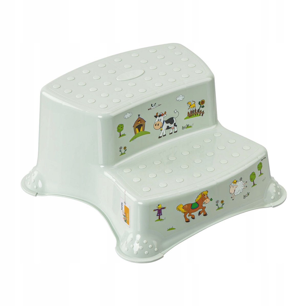 Keeeper kinderstapje met twee treden, met antislipfunctie, serie "Funny Farm", draagvermogen tot 120 kg, 1003132006300
