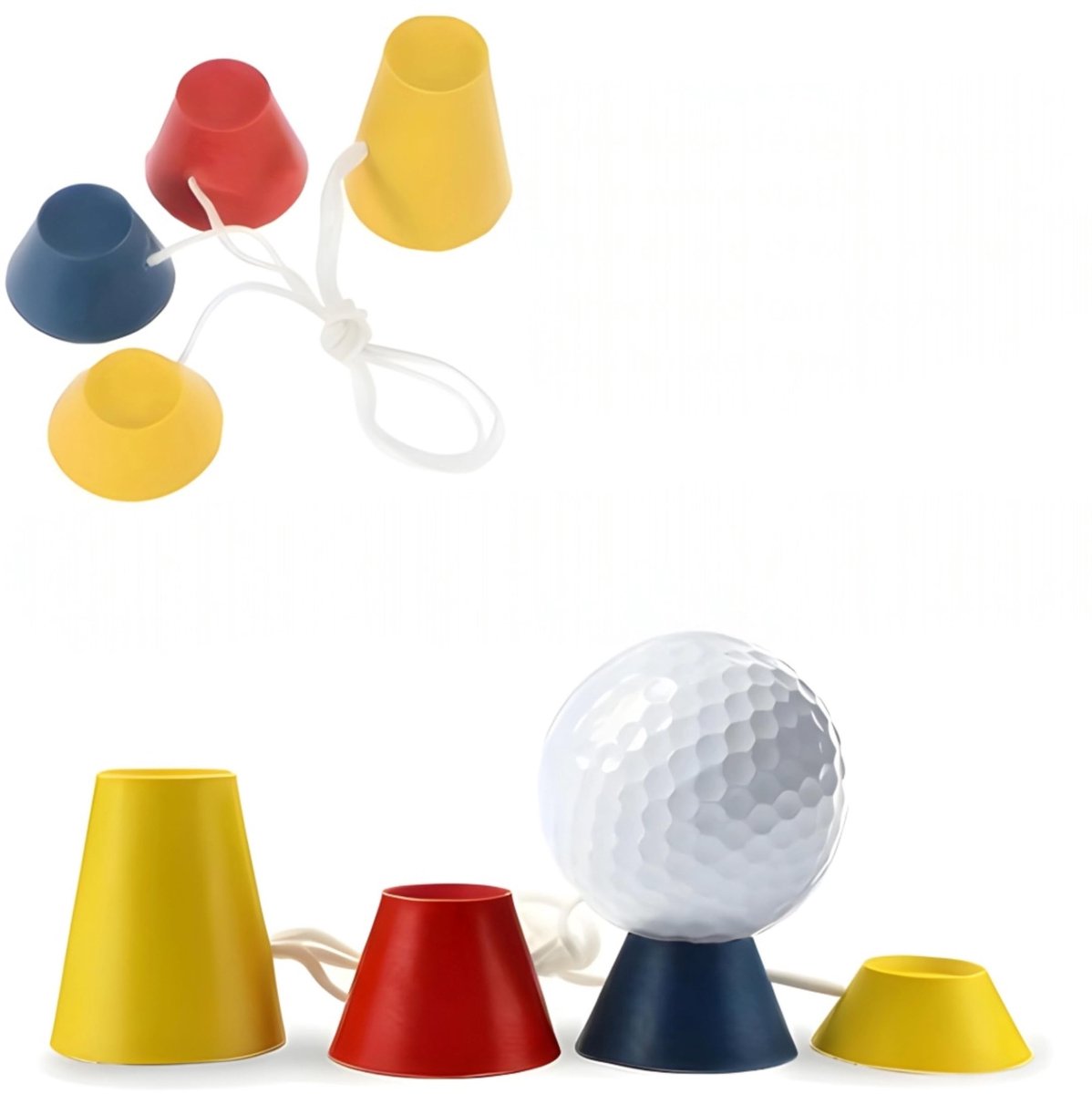 Solidchoice - Rubber Winter Golf Tees - Set van 4 Hoogtes