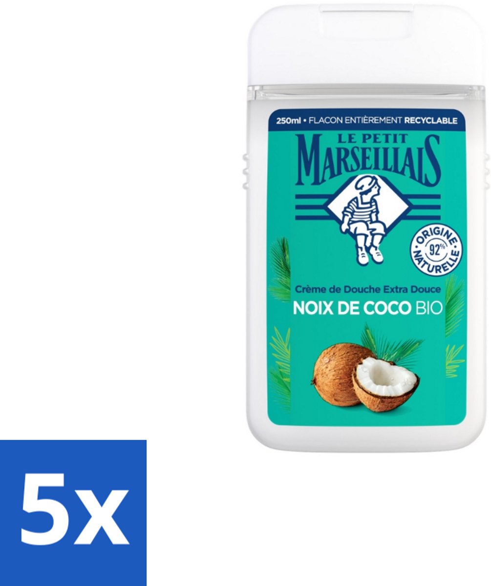 Le Petit Marseillais – Douche & Bad – Coco – 650 ml - Bulkverpakking - 5 stuks