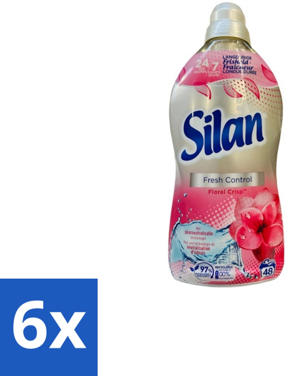 Silan – Wasverzachter – Fresh Control Floral Crisp – 1056 ml - Voordeelverpakking - 6 stuks