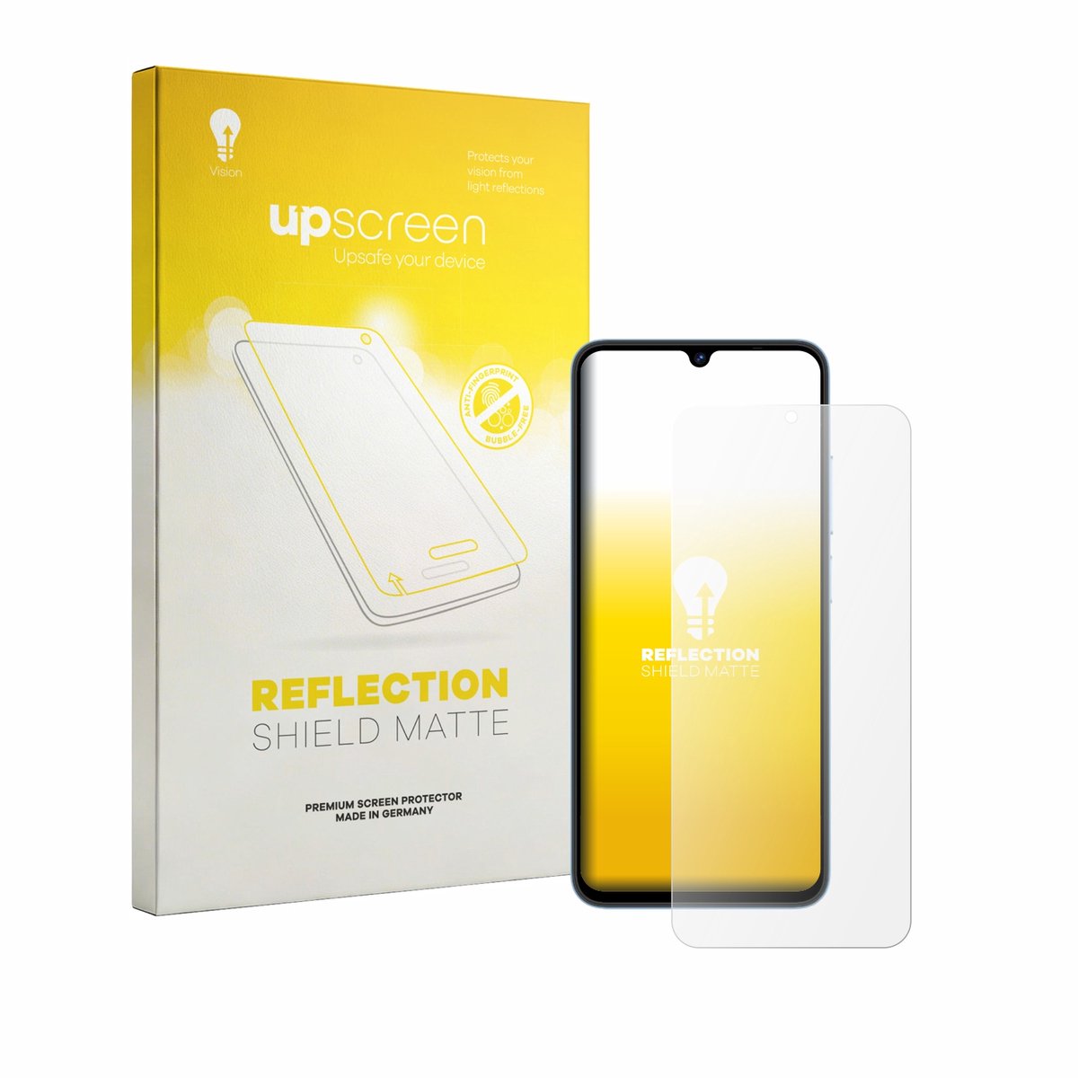 upscreen - Screenprotector voor Lagenio A12 - Folie Beschermfolie anti glare matte