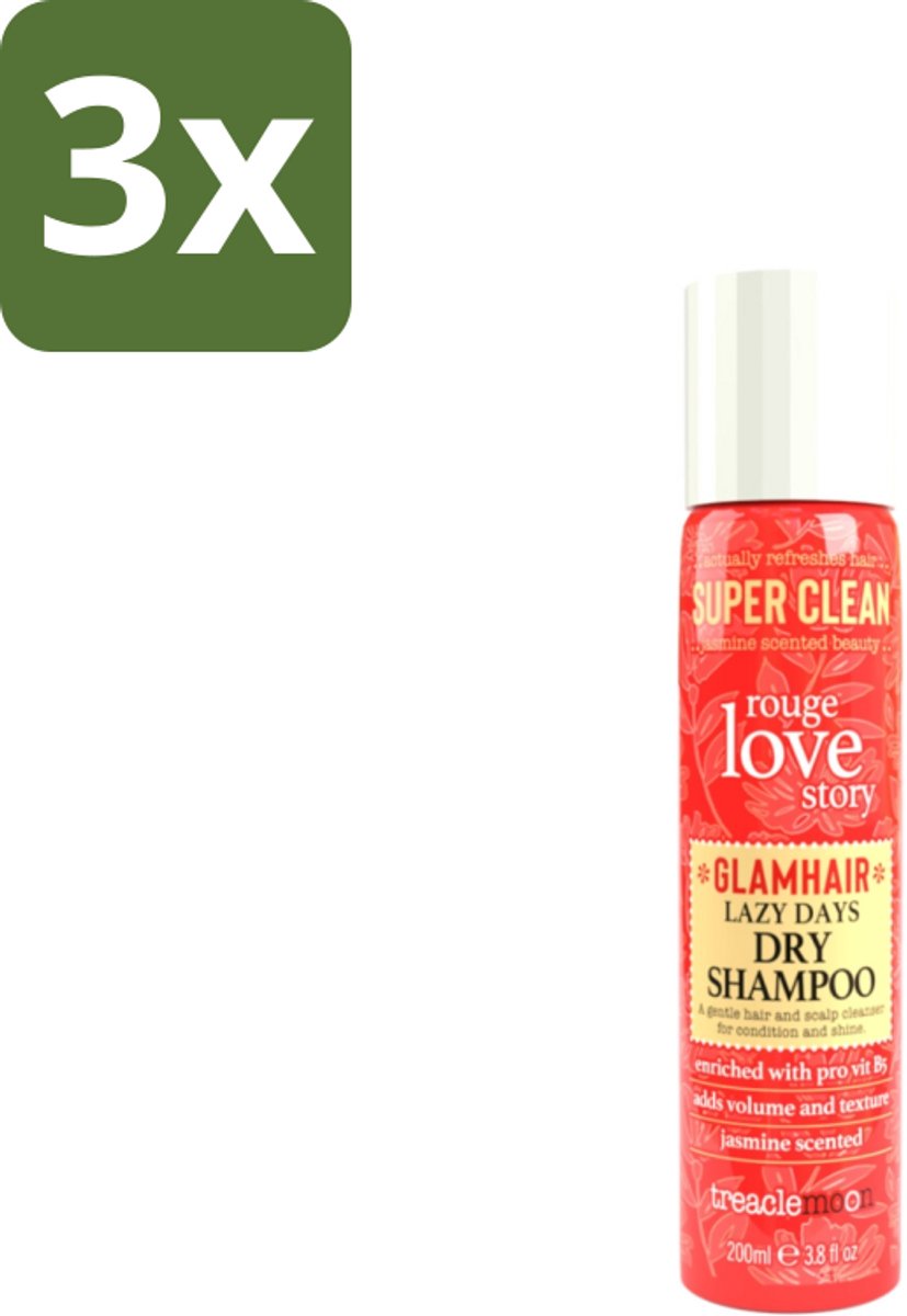 Treaclemoon – Droogshampoo – Rouge Love – 200 ml - Bulkverpakking - 3 stuks