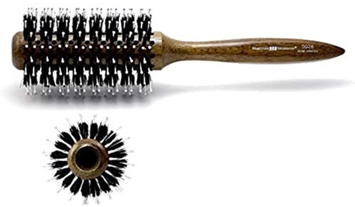 Ronde Haarborstel van Wilde Zwijnenhaar met Polyamidestiften - Voor Volume en Styling