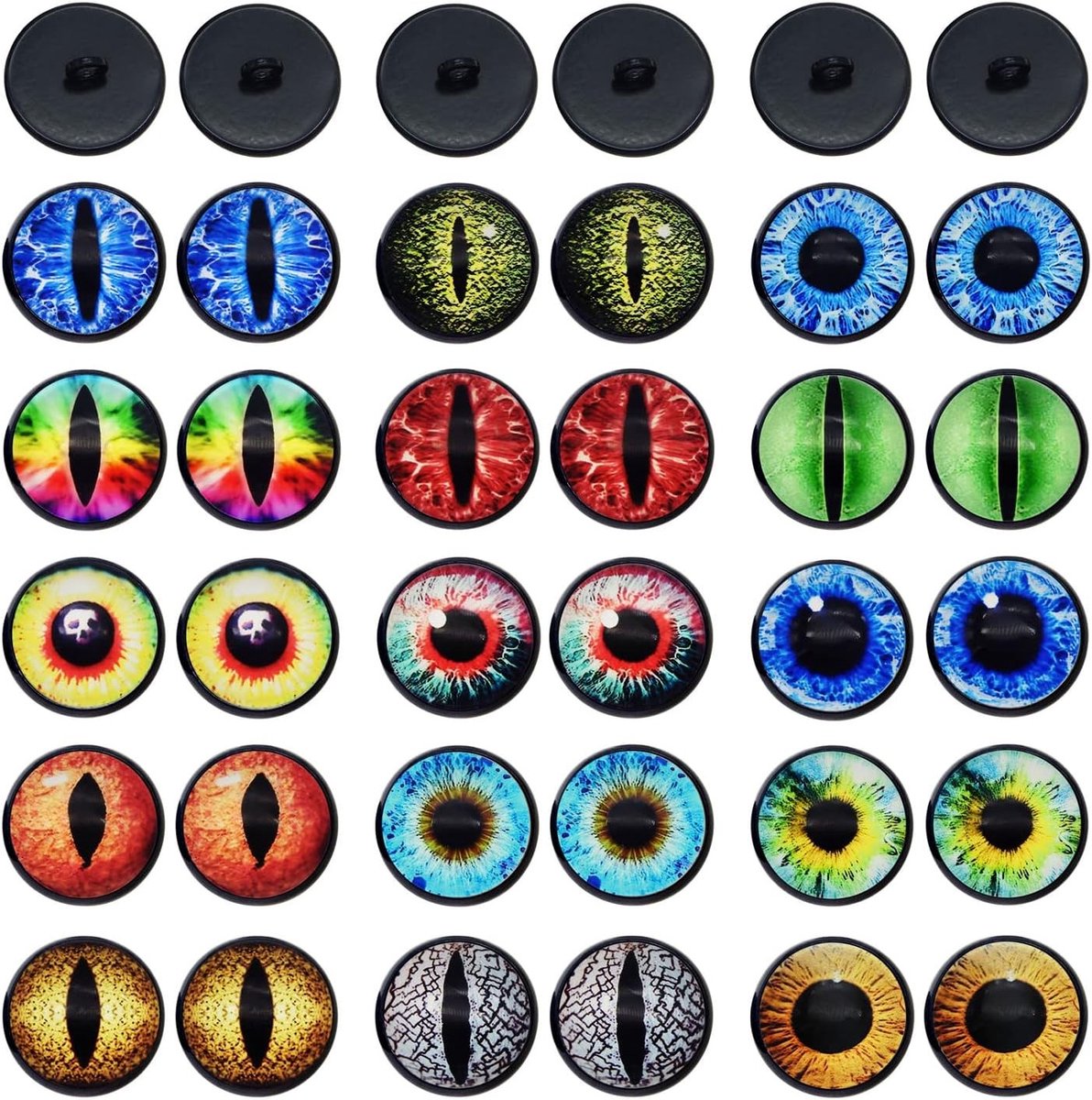 10mm 15 paar naaiogen voor knuffeldieren, amigurumi en handwerk accessoires voor pluche poppen