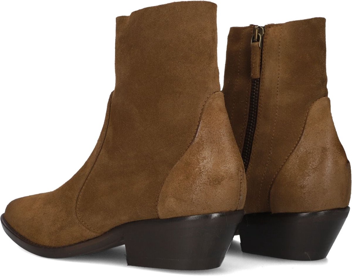 LINA LOCCHI Aw400 Enkellaarsjes - Enkelboots met rits - Dames - Camel - Maat 36