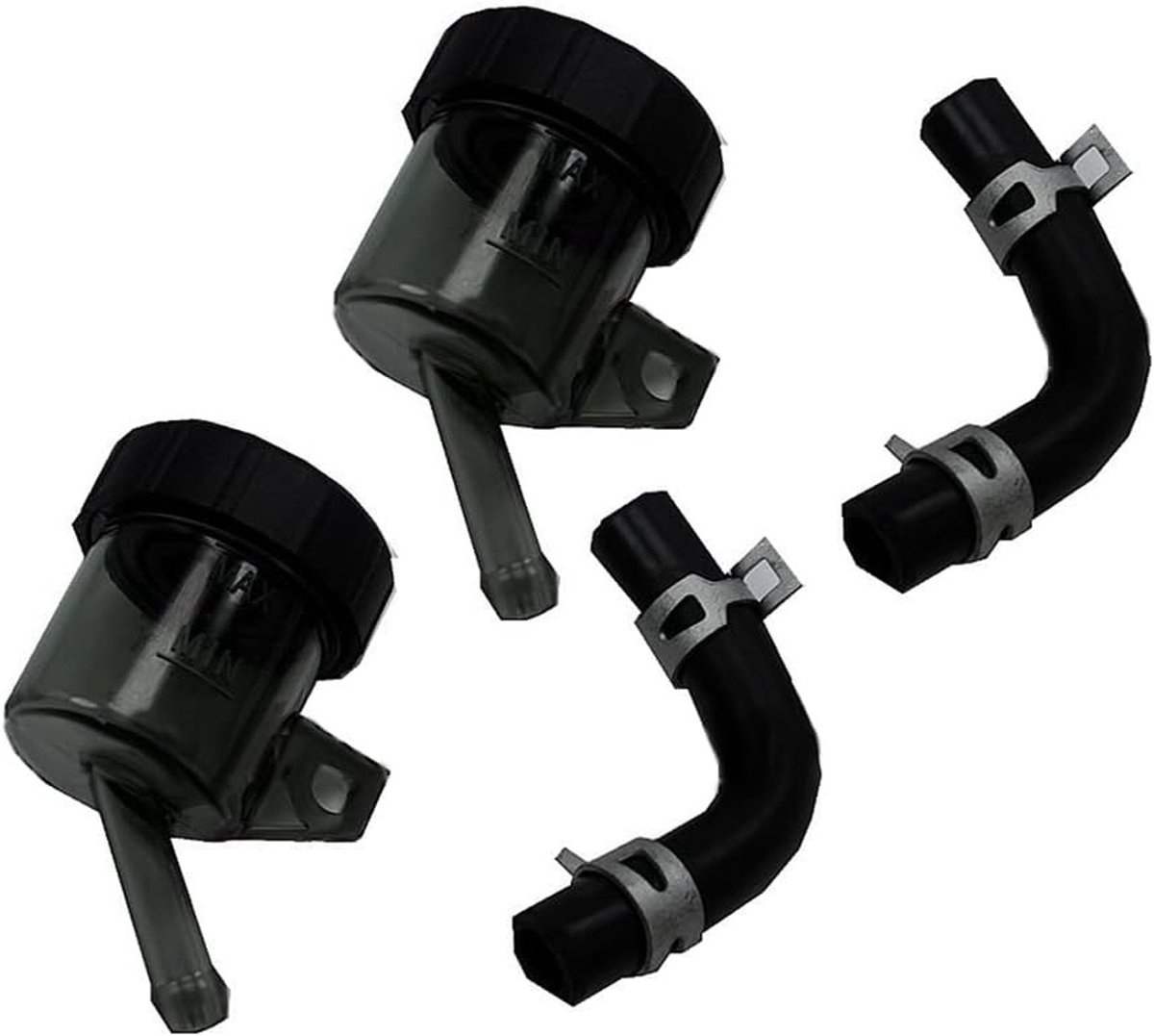 Universele Remvloeistof Tank voor Motorfietsen - Achterwiel Koppeling Tank en Remcilinder Accessoires - Set van 2 voor Optimale Prestaties