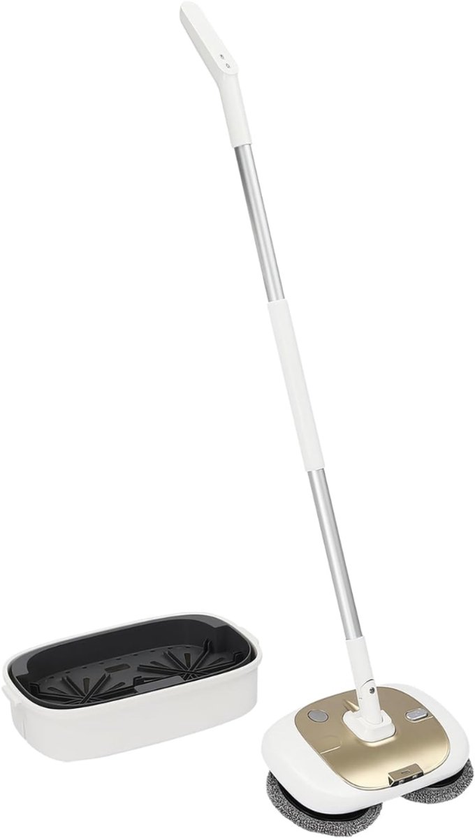 Allvia®-Dweilsysteem Elektrisch - Dweilsysteem - Karcher Vloerreiniger - Wit/Goud - 43cm x 27cm x 24cm – foto 6