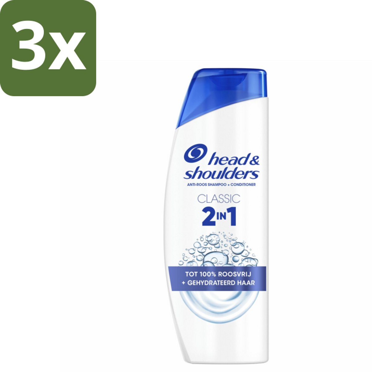3 x Head & Shoulders – 2-in-1 – Classic – 300 ml - Anti-roos Shampoo - 2-in-1 Shampoo - Classic Anti-roos Shampoo - Shampoo Tegen Roos - Anti-roos Conditioner