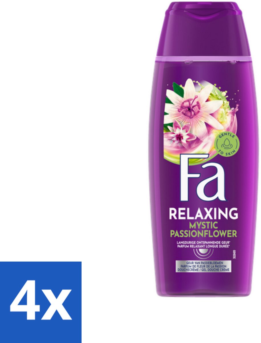 4 x Fa – Douchegel – Mystic Moments Shea Butter & Passion Flower – 250 ml - Douchegel - Shea Butter - Passieflower - Hydraterende Douchegel - Luxe Douchegel