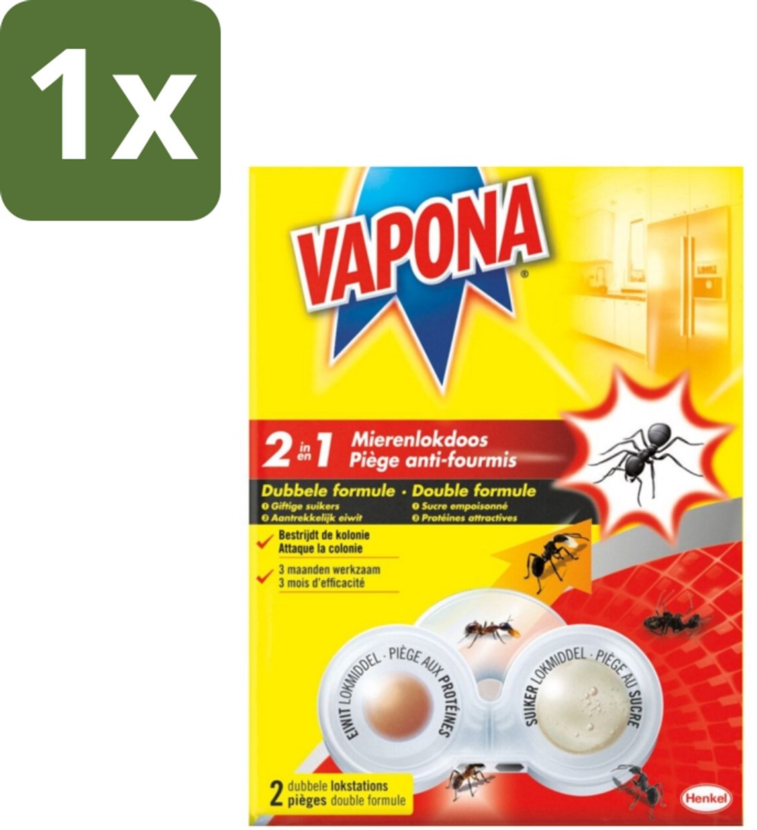 1 x Vapona – Mierenlokdoos – Dubbele Insectenval - Koffie - Koffiezetapparaat - Koffiezetapparaat Met Automatische Functie