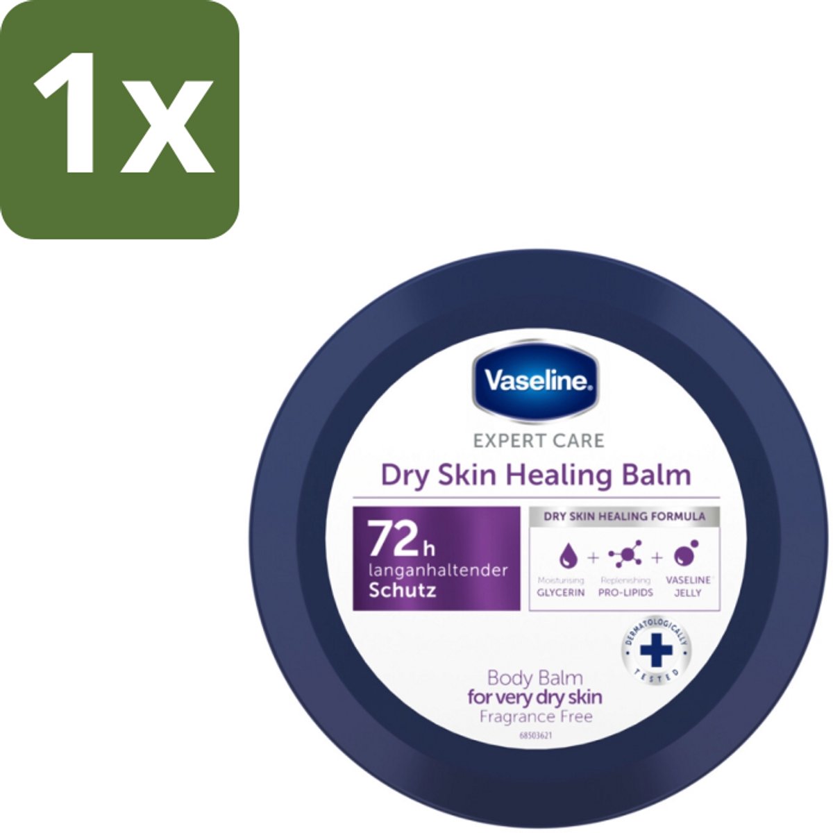 1 x Vaseline – Body Balm – Expert Care Healing Dry Skin – 250 ml - Koffiezetapparaat