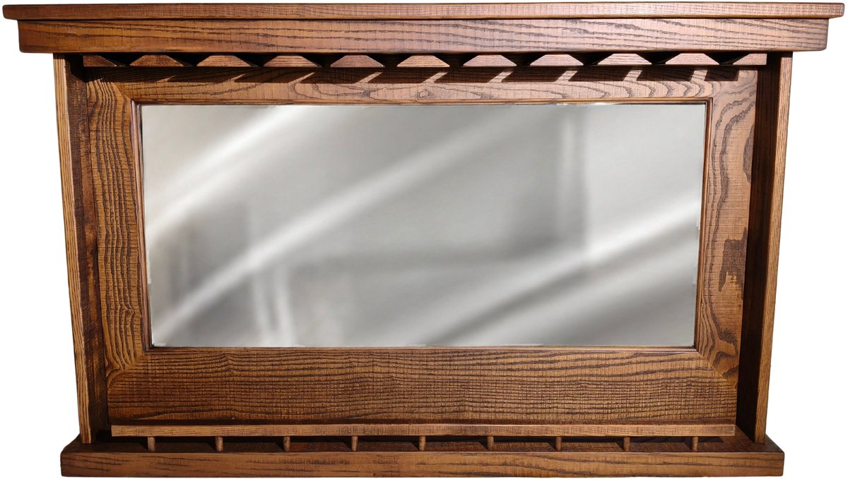 Lexor Mirror Dark Oak - Wood Collection - luxueuze spiegel