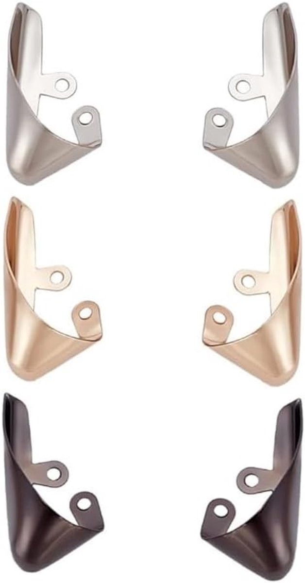 Elegante Metalen Neuskap voor Hakken - Duurzame Bescherming en Herstel voor Schoenen - 3 Paar in Zilver