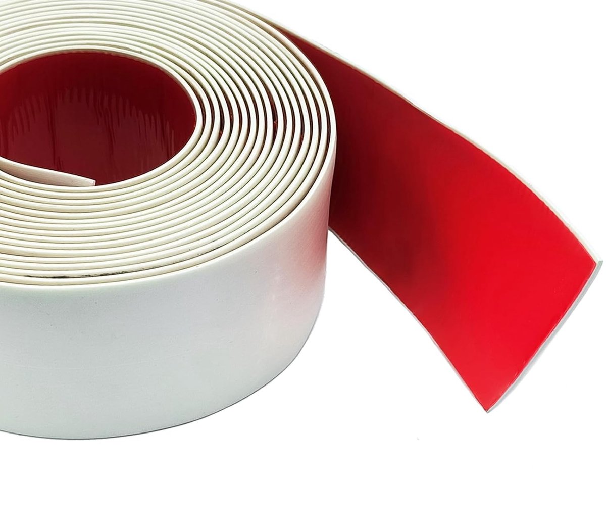 Witte Raamlijst van 50 mm Breed, 5 m Lang, Geschikt voor Wand- en Randbescherming, Decoratieve Afwerking en Profielmontage