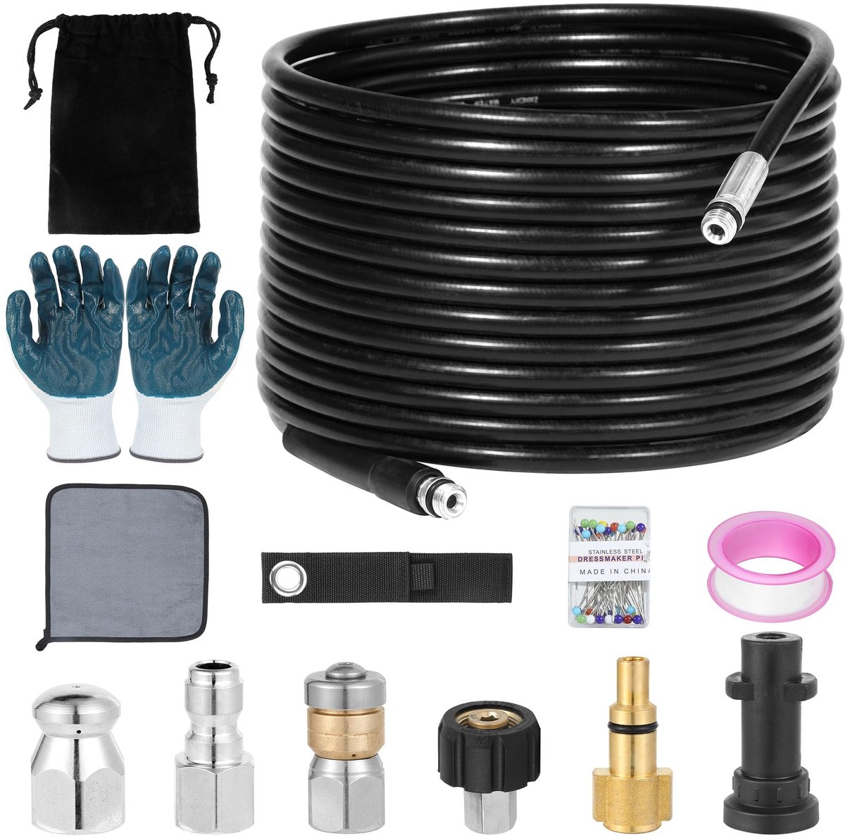 Elzusha - 15M Hoge Druk Waterpomp Afvoer Kit
