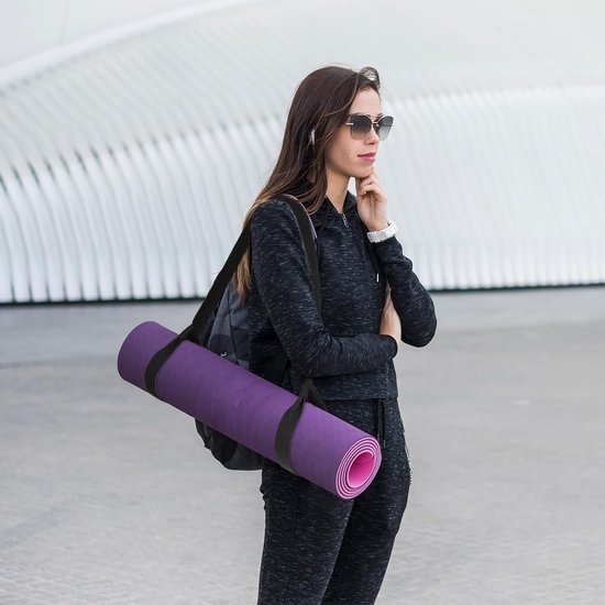 Verstelbare yogamatriem voor het dragen en opbergen van yogamatten, geschikt voor alle maten, ideaal voor sport en fitness — afbeelding 3