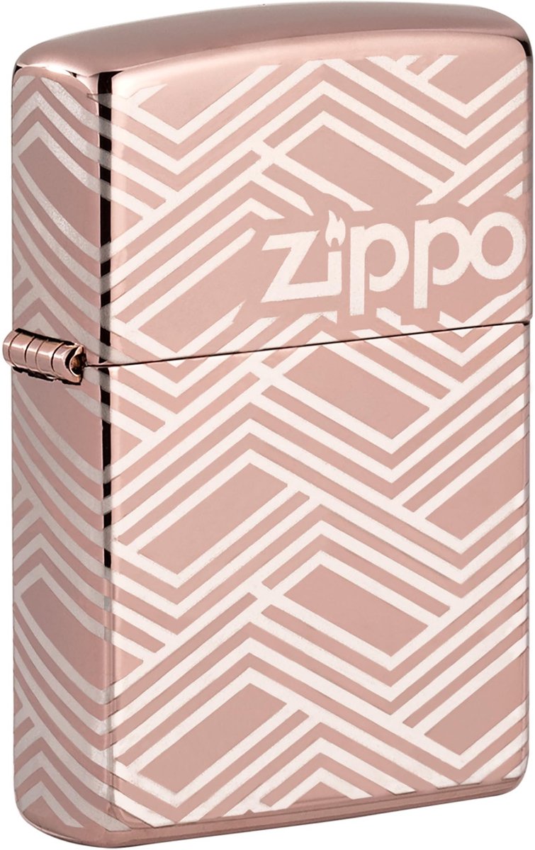 Elzusha - Abstract Laser Aansteker in Hoogglans Roségoud