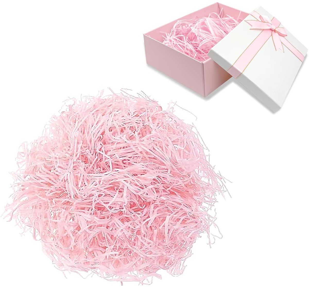 Elzusha - Lichtroze Vulmateriaal voor Cadeaus - 300g Papieren Vulling