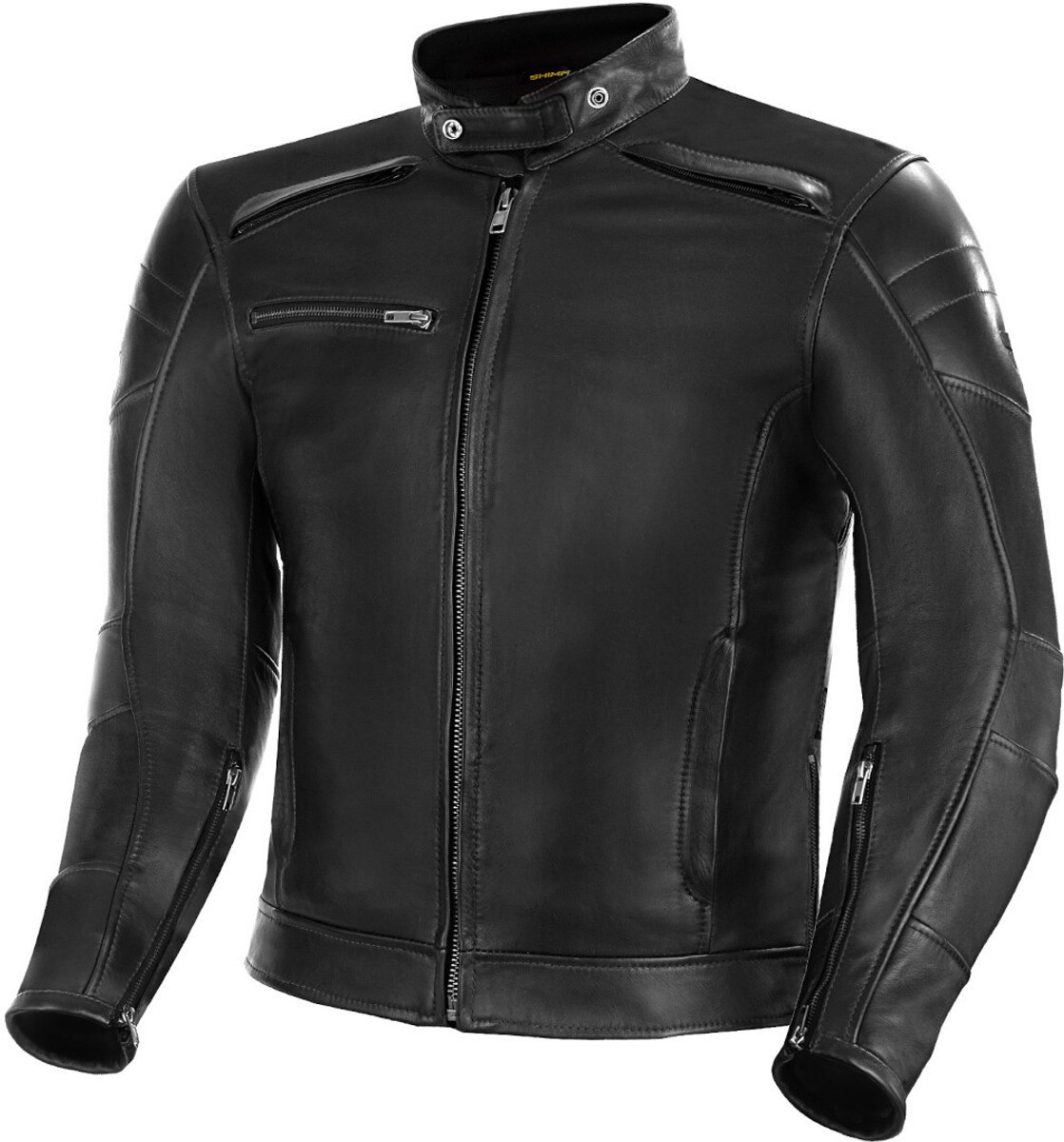 SHIMA Blake Zwart Leren Motorjas - Jas