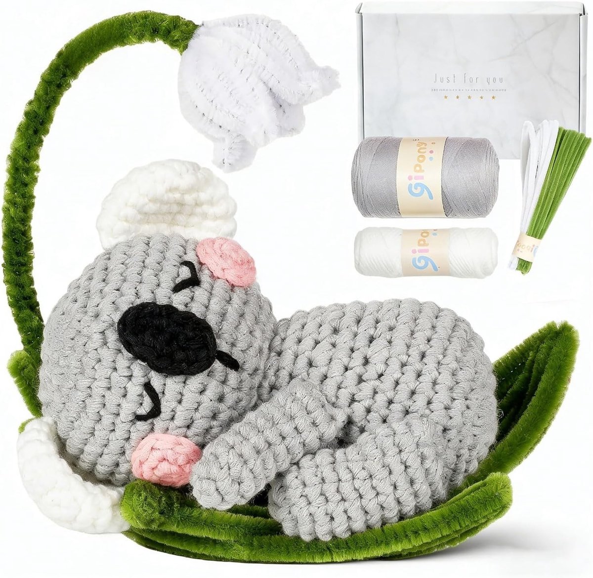 Haakset voor Beginners – Complete DIY Dieren Haakset met Video-instructies, Stap-voor-Stap Gids, Haaknaalden, Wol en Accessoires voor Volwassenen en Kinderen