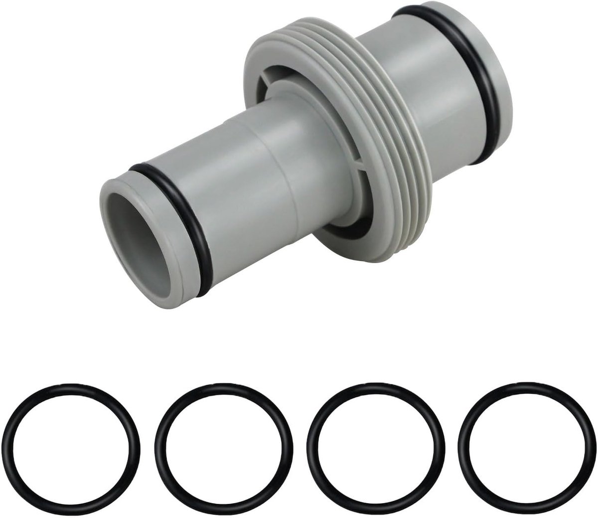 Verbindingsset voor zwembadslangen 38 mm naar 32 mm, ideaal voor filterinstallaties en accessoires
