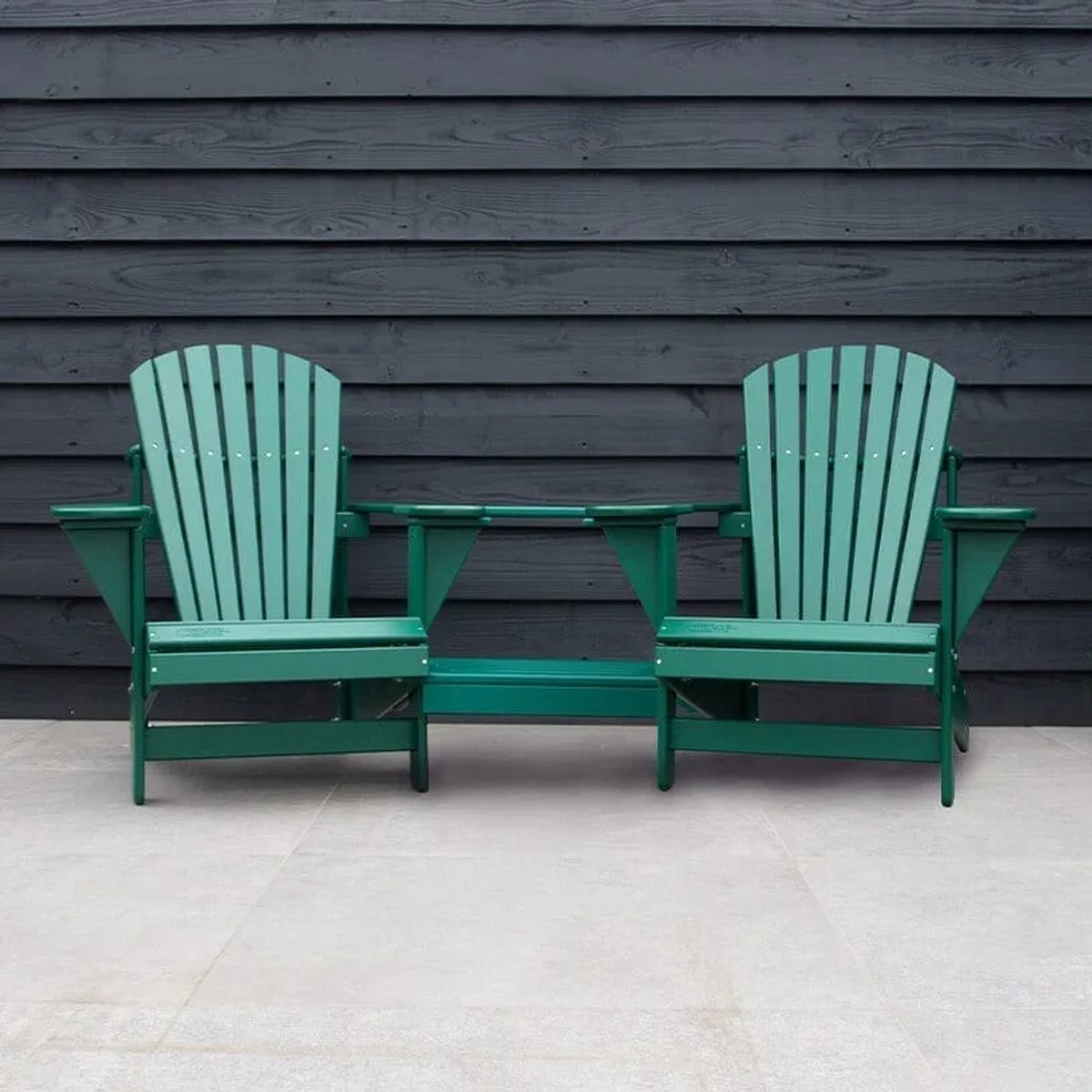 Originele Adirondack Tete-a-tete Tuinbank | Kunststof | Groen | 10 jaar garantie | Binnen 2-5 werkdagen geleverd | Canada Comfy Chair