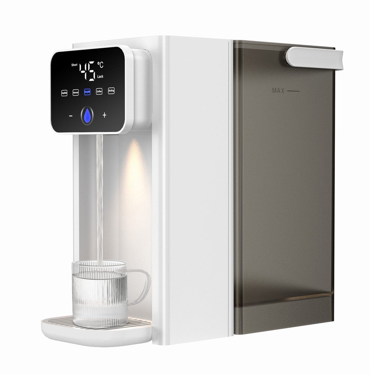 Heetwaterdispenser 3 L – 25-100 °C, 3 Temperatuurstanden, Touchbediening, Afneembaar Waterreservoir, Geheugenfunctie