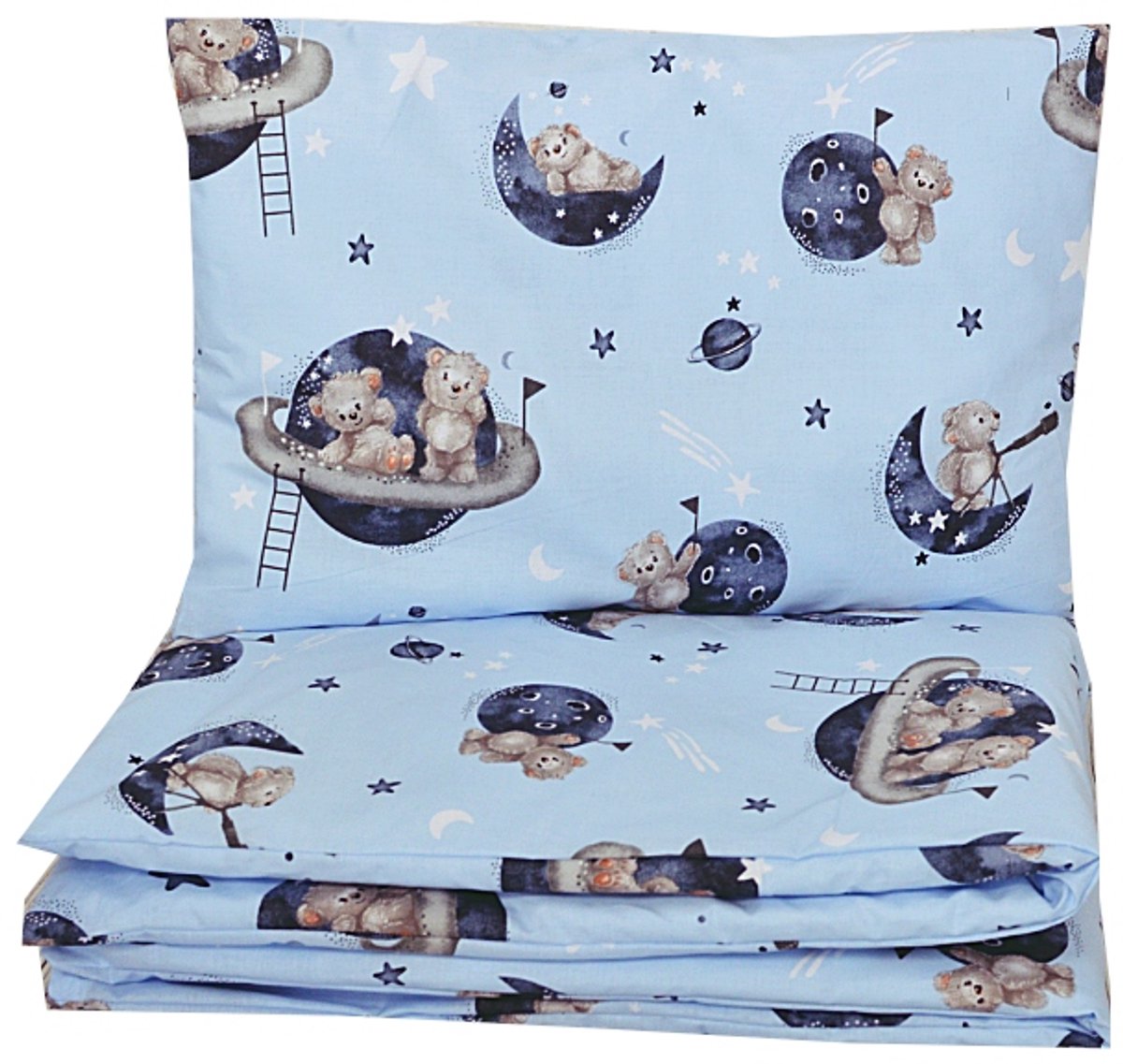 Kinderledikant laken set 120x60/120x90 cm, 100% katoen