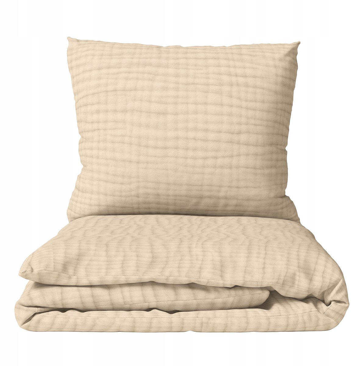 Babymuslin beddengoed 135x100cm, 2-delig, Beige