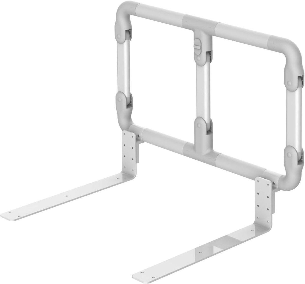 Verstelbare Bedbeugel - Vouwbare Valbeugel - Veiligheid Thuis - 60 cm Lengte - Draagvermogen 180kg - Zilvergrijs