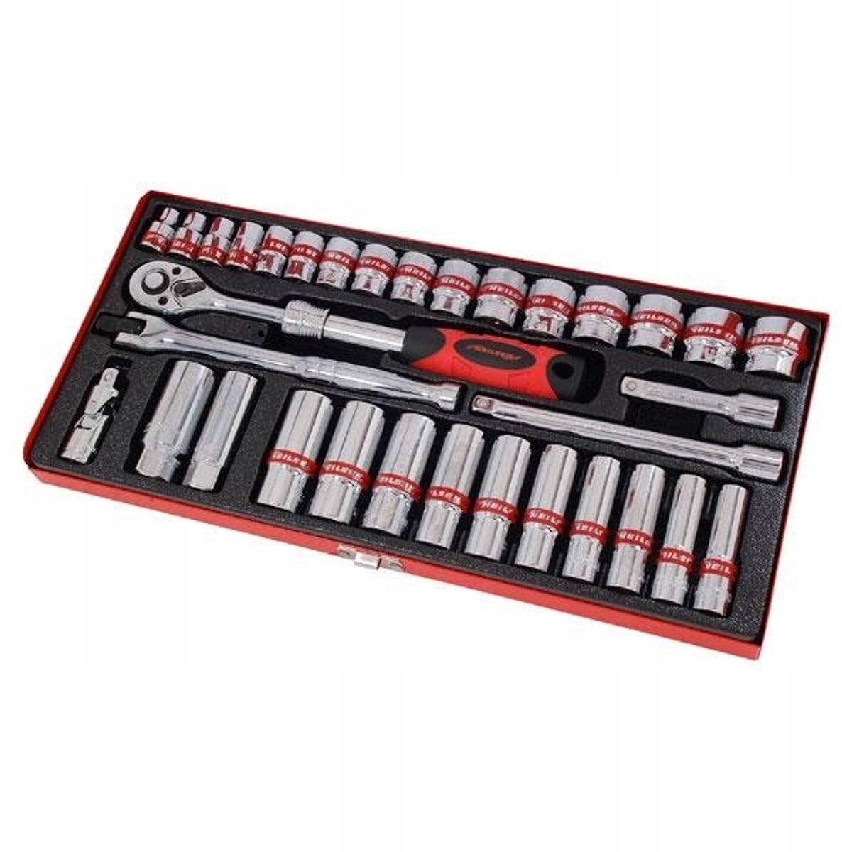 3/8" Doppellang & Kort Dop Set - 33 Delen
