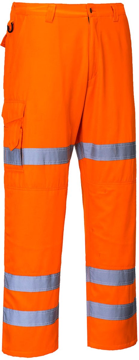 Portwest Hi-Vis Driebanden Combat Broek RT49 - Oranje - XL