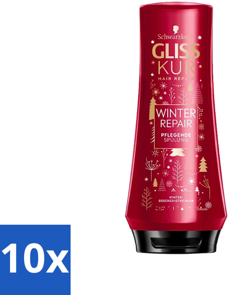 Gliss-Kur - Conditioner - Winter Repair - Herstelt & Verzorgt - 200 ml - Bulkverpakking - 10 stuks